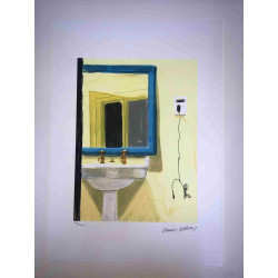 David Hockney  Litografia off set cm 50x70 certificata