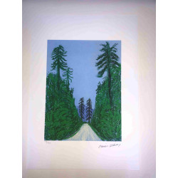 David Hockney  Litografia off set cm 50x70 certificata