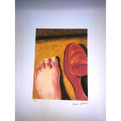 David Hockney  Litografia off set cm 50x70 certificata