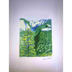 David Hockney  Litografia off set cm 50x70 certificata
