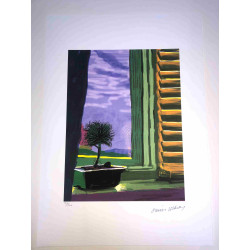 David Hockney  Litografia off set cm 50x70 certificata