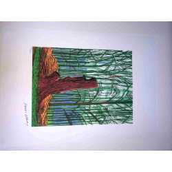 David Hockney  Litografia off set cm 50x70 certificata