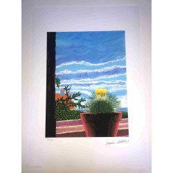 David Hockney  Litografia off set cm 50x70 certificata