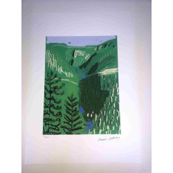David Hockney  Litografia off set cm 50x70 certificata