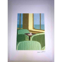 David Hockney  Litografia off set cm 50x70 certificata