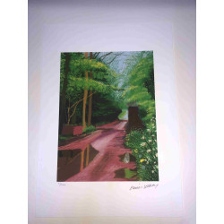 David Hockney  Litografia off set cm 50x70 certificata