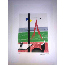 David Hockney  Litografia off set cm 50x70 certificata