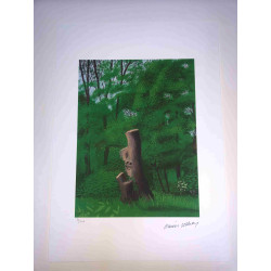 David Hockney  Litografia off set cm 50x70 certificata