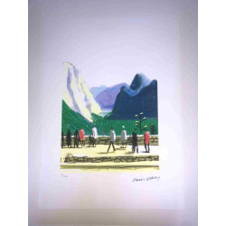 David Hockney  Litografia off set cm 50x70 certificata