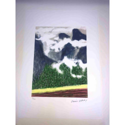 David Hockney  Litografia off set cm 50x70 certificata