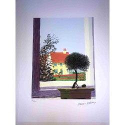 David Hockney  Litografia off set cm 50x70 certificata