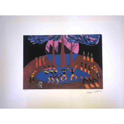 David Hockney  Litografia off set cm 50x70 certificata