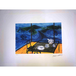 David Hockney  Litografia off set cm 50x70 certificata