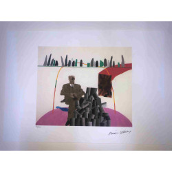 David Hockney  Litografia off set cm 50x70 certificata