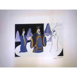 David Hockney  Litografia off set cm 50x70 certificata