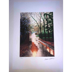 David Hockney  Litografia off set cm 50x35  Shakespeare Arts certificata