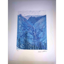 David Hockney  Litografia off set cm 50x35  Shakespeare Arts certificata
