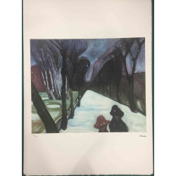 Edvard Munch litografia off set 50x70 cm