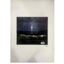 Edvard Munch litho uit set 50x70 cm