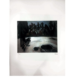 Edvard Munch litho uit set 50x70 cm