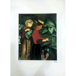 Edvard Munch litho uit set 50x70 cm