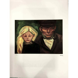 Edvard Munch litho uit set 50x70 cm