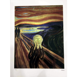 Edvard Munch litho uit set 50x70 cm