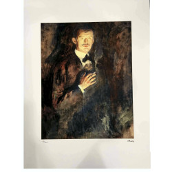 Edvard Munch litho uit set 50x70 cm