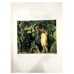 Edvard Munch litho uit set 50x70 cm