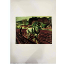 Edvard Munch litho uit set 50x70 cm