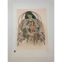 Set de litografía Alphonse Mucha 50x70 cm