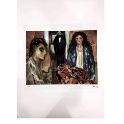 Edvard Munch litho uit set 50x70 cm