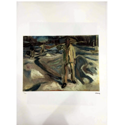 Edvard Munch litho uit set 50x70 cm