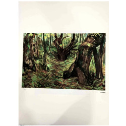 Edvard Munch litho uit set 50x70 cm