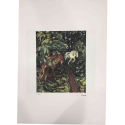 Edvard Munch litho uit set 50x70 cm