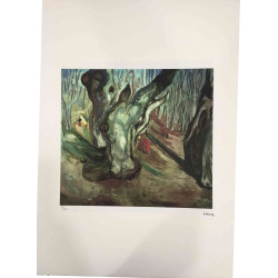 Edvard Munch litho uit set 50x70 cm