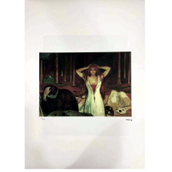 Edvard Munch litho uit set 50x70 cm