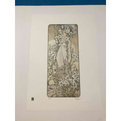 Set de litografía Alphonse Mucha 50x70 cm