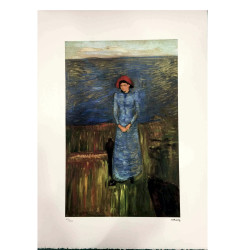 Edvard Munch litho uit set 50x70 cm