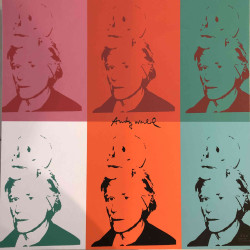 Litografía Andy Warhol off set 60x60 cm