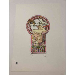 Set de litografía Alphonse Mucha 50x70 cm