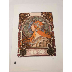 Set de litografía Alphonse Mucha 50x70 cm