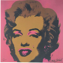 Andy Warhol Lithografie uit set 60x60 cm