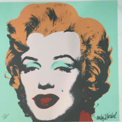 Andy Warhol Lithographie hors set 60x60 cm