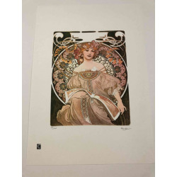 Set de litografía Alphonse Mucha 50x70 cm