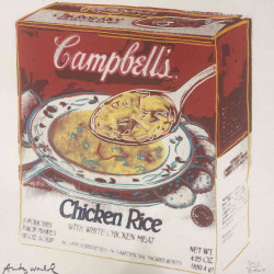Litografia de Andy Warhol off set 60x60 cm